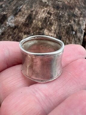 Silpada Sterling Silver Hammed Cuff Ring R07239